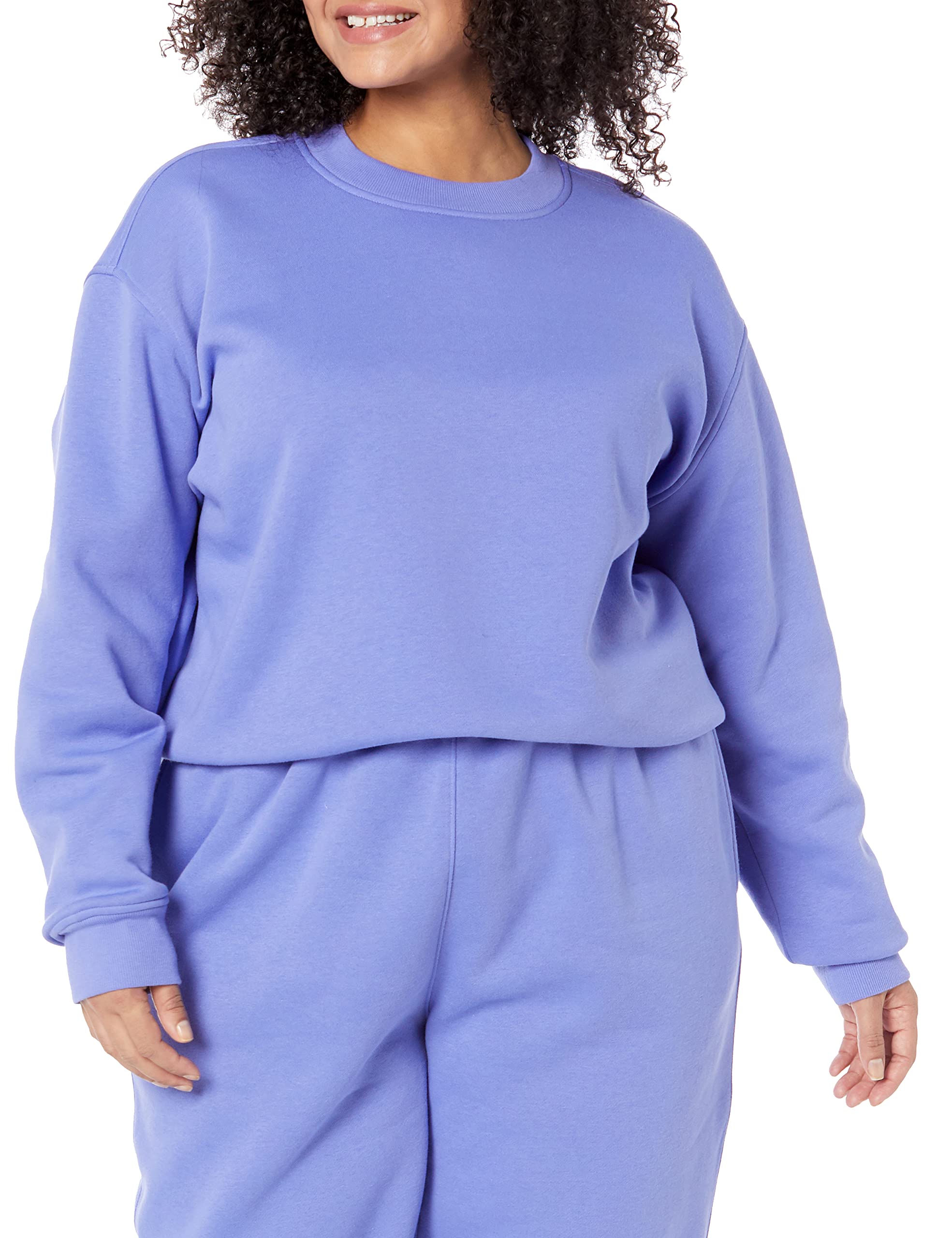 Amazon Essentials Sudadera corta de hombros caídos (disponible en tallas grandes) Mujer