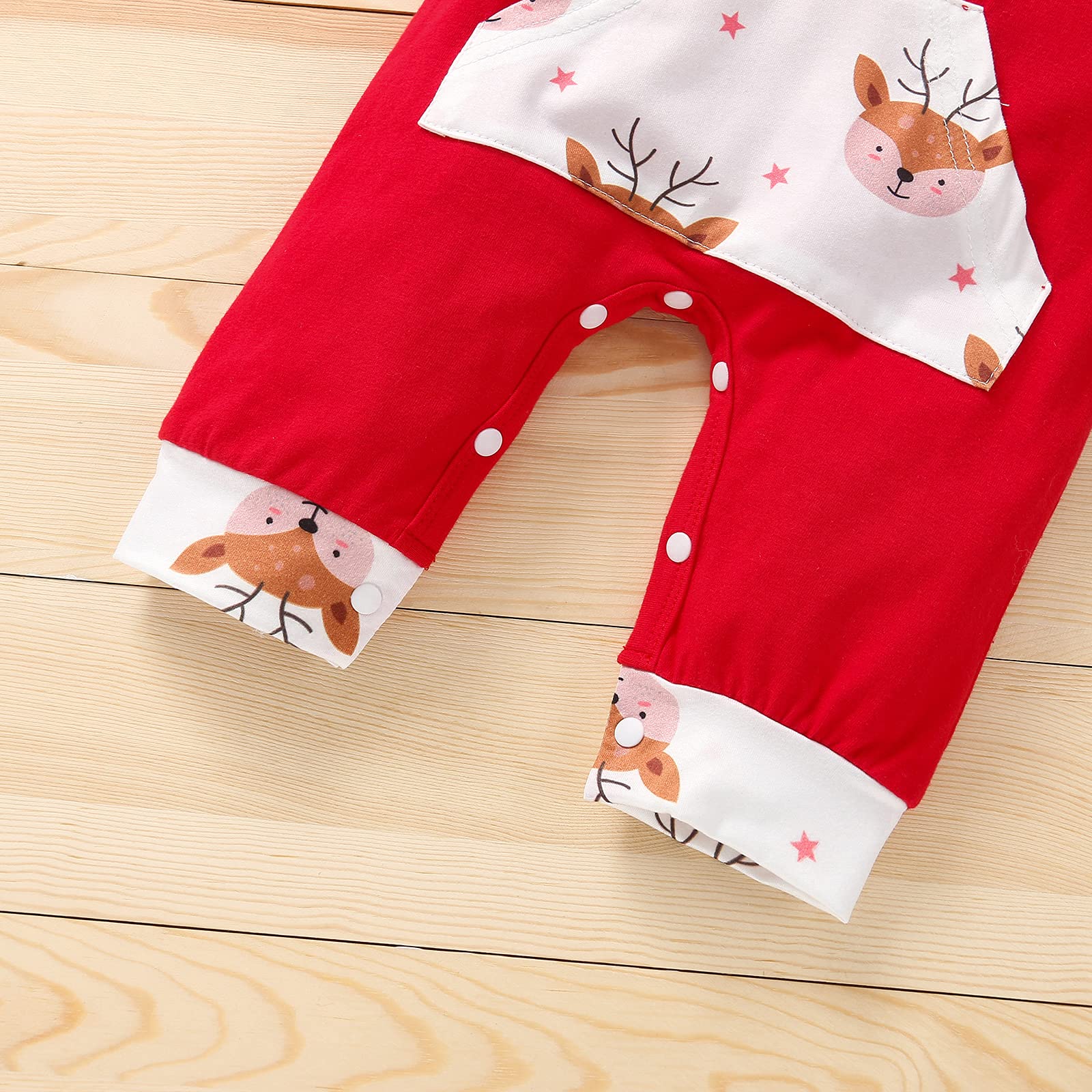 Geagodelia Baby Jungen Mädchen Strampler Overall Weihnachten Outfit Kleidung Weihnachtsoutfit Babykleidung Schlafstrampler Neugeborene Weiche Babyset My First Christmas