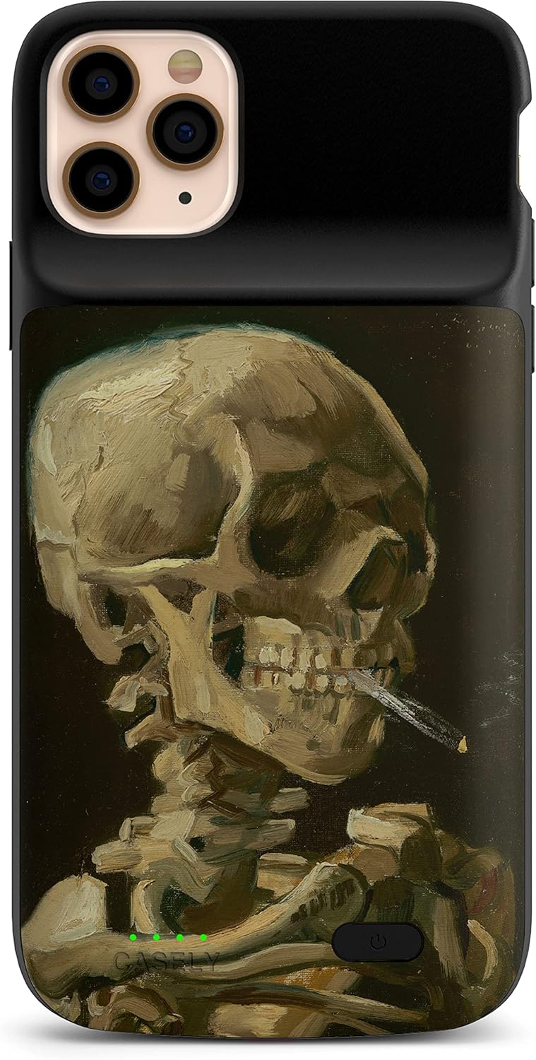 Van Gogh Skull of a Skeleton with Burning Cigarette Phone Case Power 2.0 / iPhone 13 Pro
