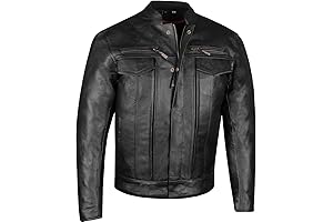 Premium Buffalo Leather Motorcycle Jacket