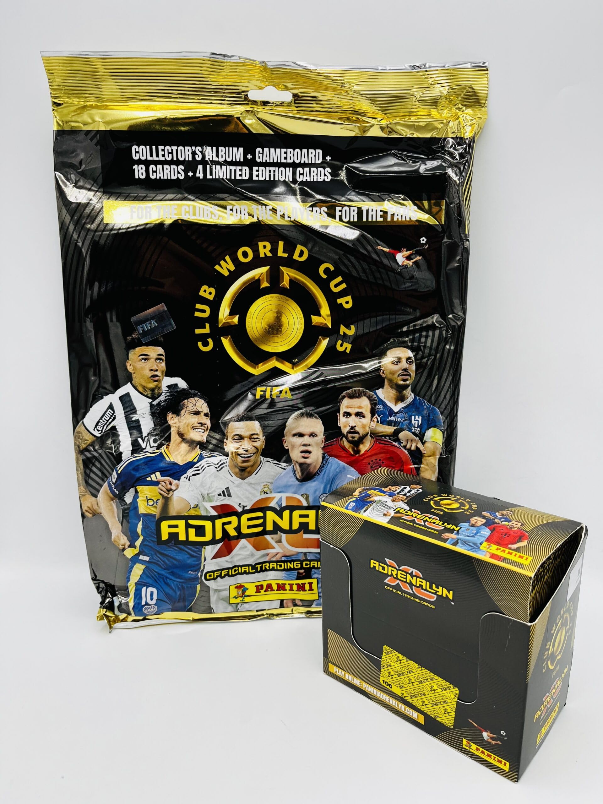 manuelkant Zestaw startowy + pudełko 50 saszetek na karty FIFA Club World Cup 2025 Adrenalyn Panini