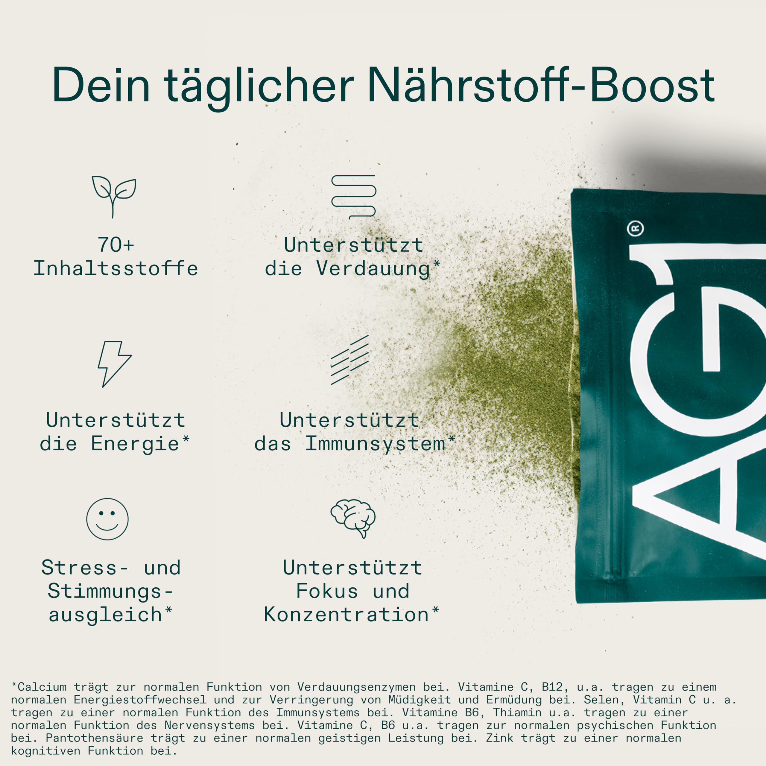 AG1 Greenspulver Nahrungsergänzungsmittel | Dein Nährstoff-Boost: Vitamine, Mineralstoffe, gute Darmbakterien | Glutenfrei, Vegan & Keto | 70+ Inhaltsstoffe von AG1 Athletic Greens | Nachfüllpackung
