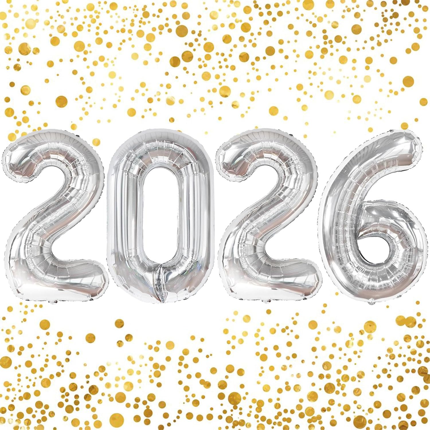 2026 Balloons - 40 Inch Gold 2026 Number Balloon - Grad Balloons for Graduation Decorations 2026 - Graduation Decorations Class of 2026-2026 Graduation Party Decorations Supplies