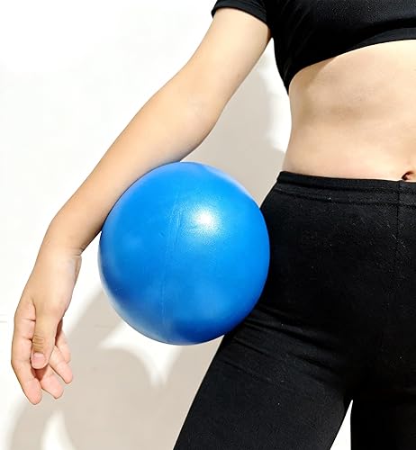 Mini pelota de ejercicio de 9 pulgadas, superficie antideslizante portátil, pelota de yoga y pilates para entrenamiento de núcleo, fitness, uso en