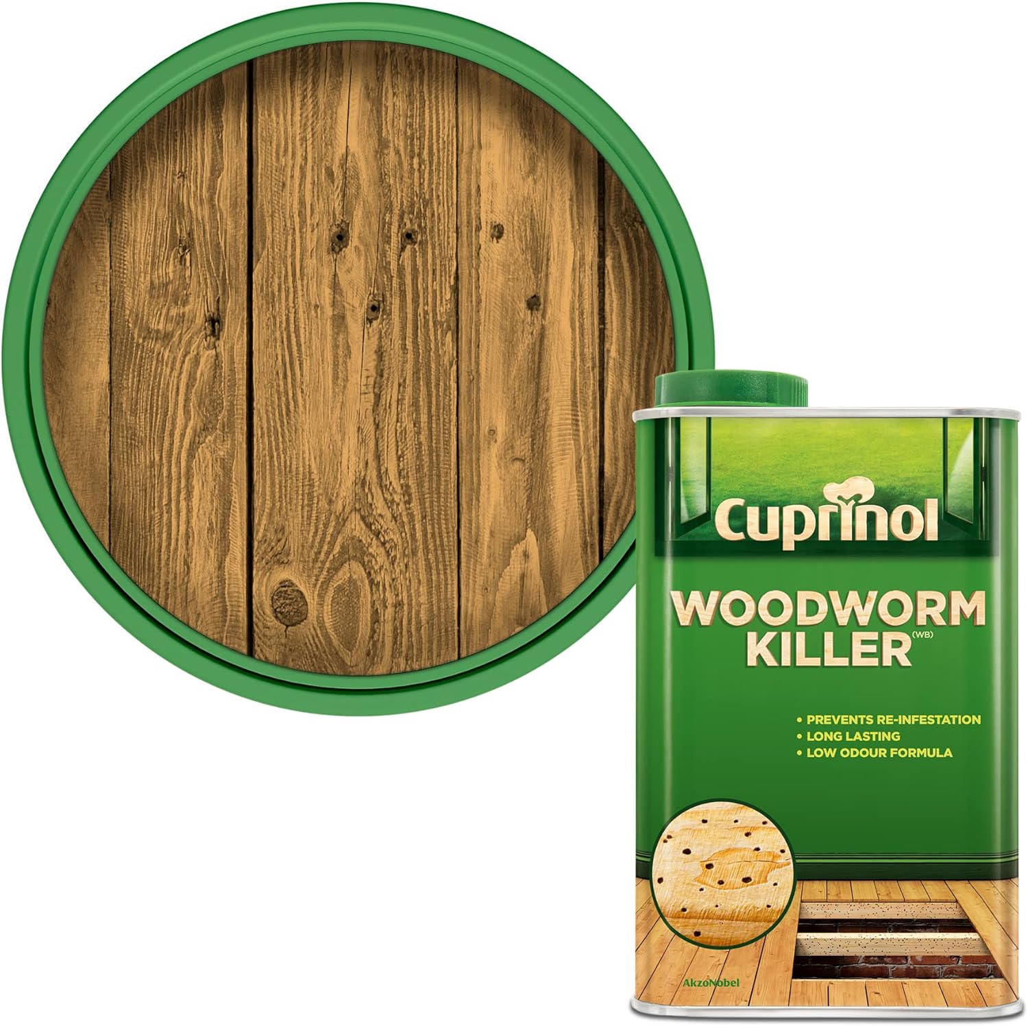 Cuprinol CUPWW1L 1 Litre Low Odour Woodworm Killer