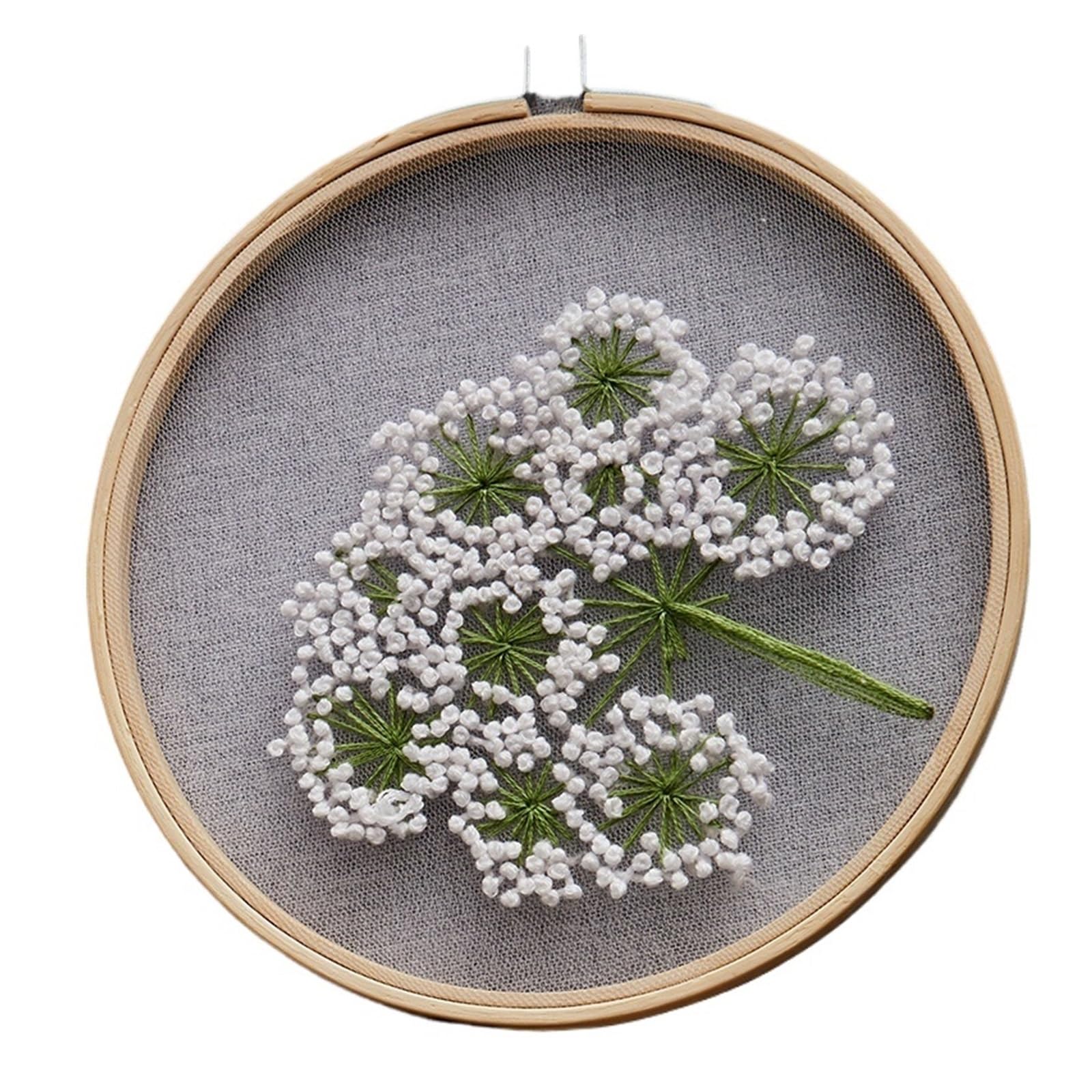 LKLNKVL embroidery, Embroidery Kit， DIY Flowers Plants Pattern Needlework Tools(Color 04)