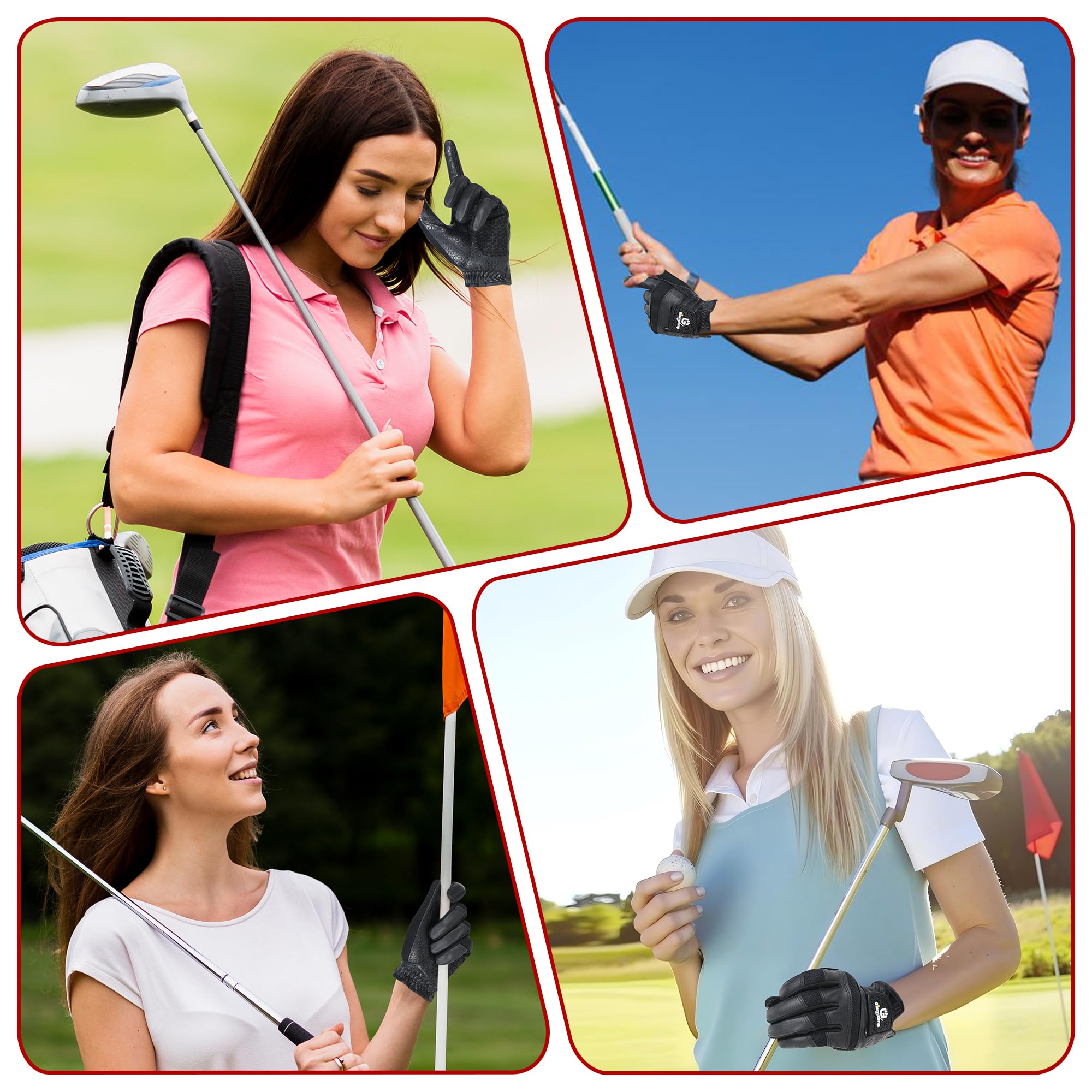 GIAMZONP Womens Golf Glove for Left or Right Hand 1 Pack, Breathable Lightweight Ladies Golf Glove with Non-Slip Grip for Women Golfers - Image 7