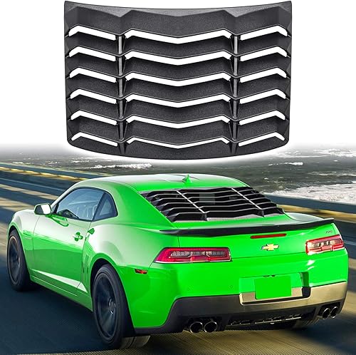 Rejilla de ventana trasera para Chevrolet Chevy Camaro 2010 2011 2012 2013 2014 2015 cubierta de parabrisas ventilación GT estilo Lambo ajuste