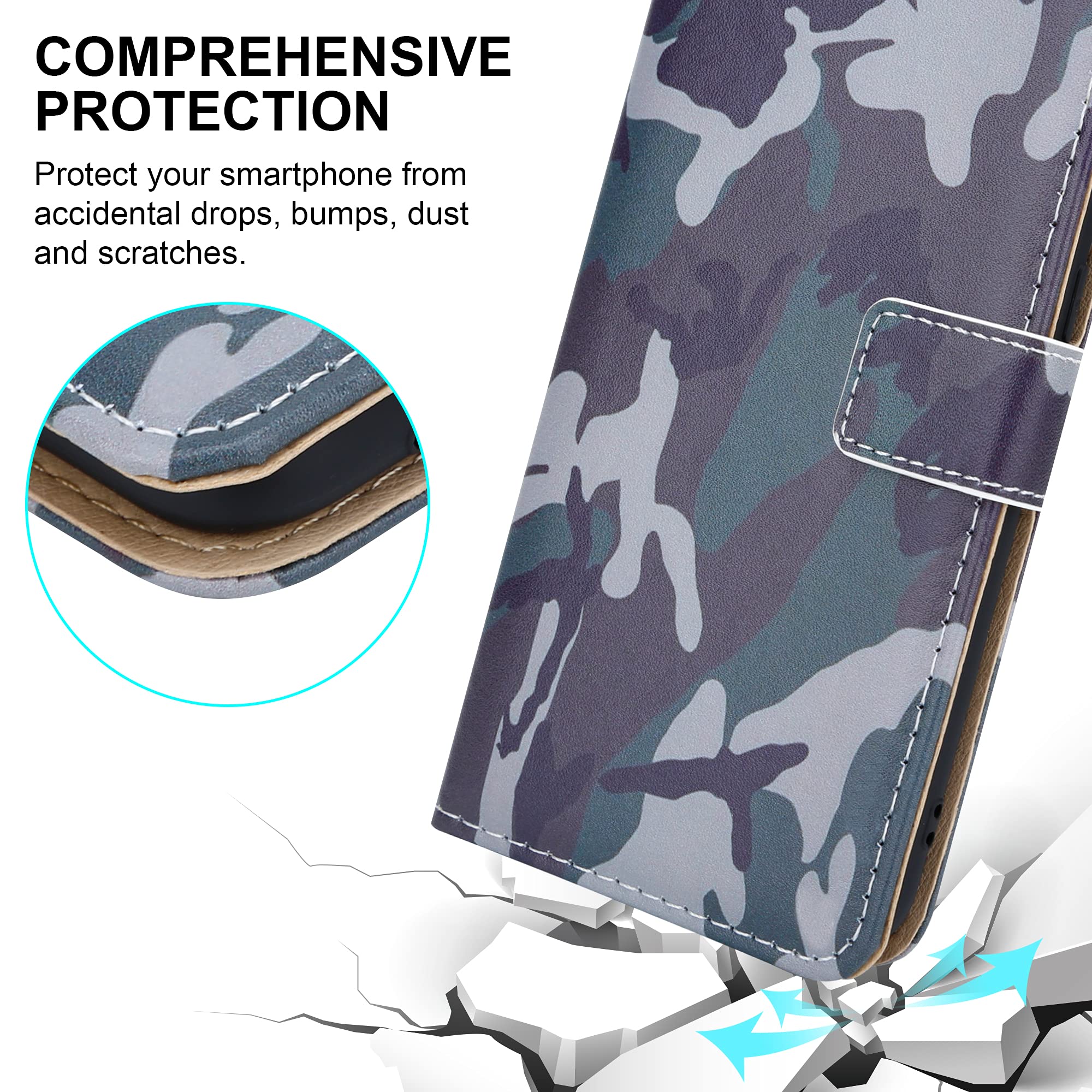 Case For Motorola Moto E7i Power XT2097 Leather Magnet Flip Wallet Phone Cover - Picture 33 of 36