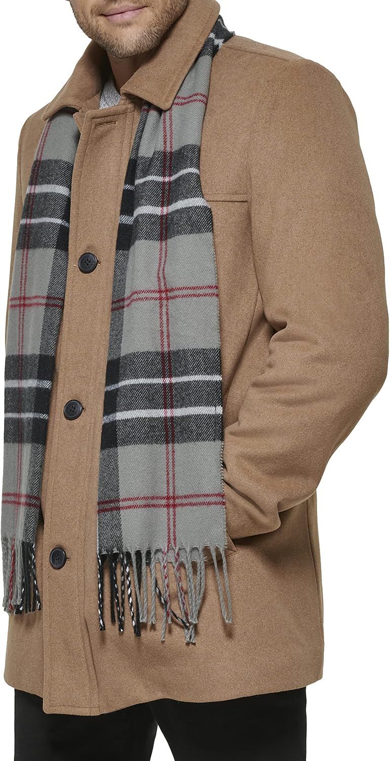 Dockers Men's Weston Wool Blend Coat With Scarf (Regular and Big & Tall) - Image 3