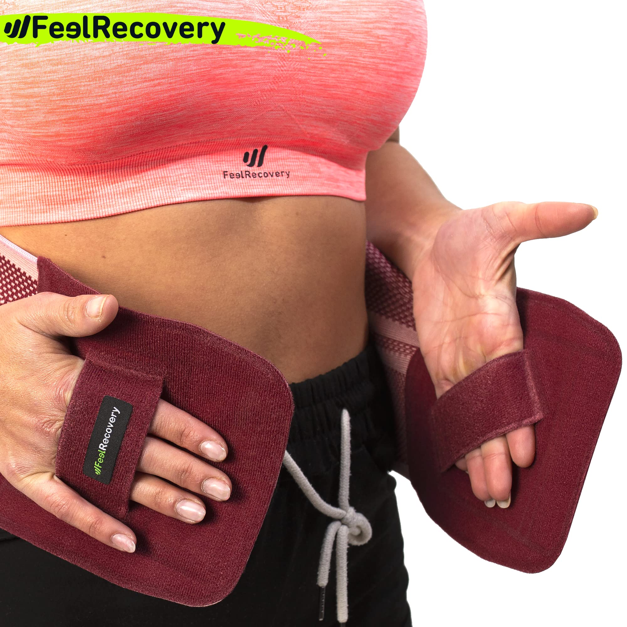 Feel Recovery Rückenbandage für Herren & Damen - Rückenstützgürtel für Arbeit & Sport - Unterstützung des unteren Rückens bei Ischias, Bandscheibenvorfall, Skoliose & Rückenschmerzen