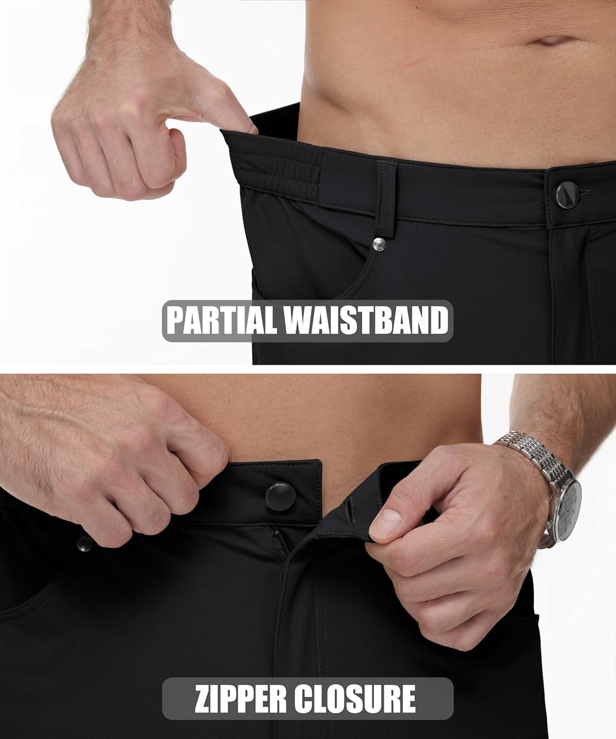 MAGCOMSEN Men's Hiking Cargo Shorts 10" Lightweight Outdoor Work Shorts for Men Travel Casual with 5 Pockets - Image 6