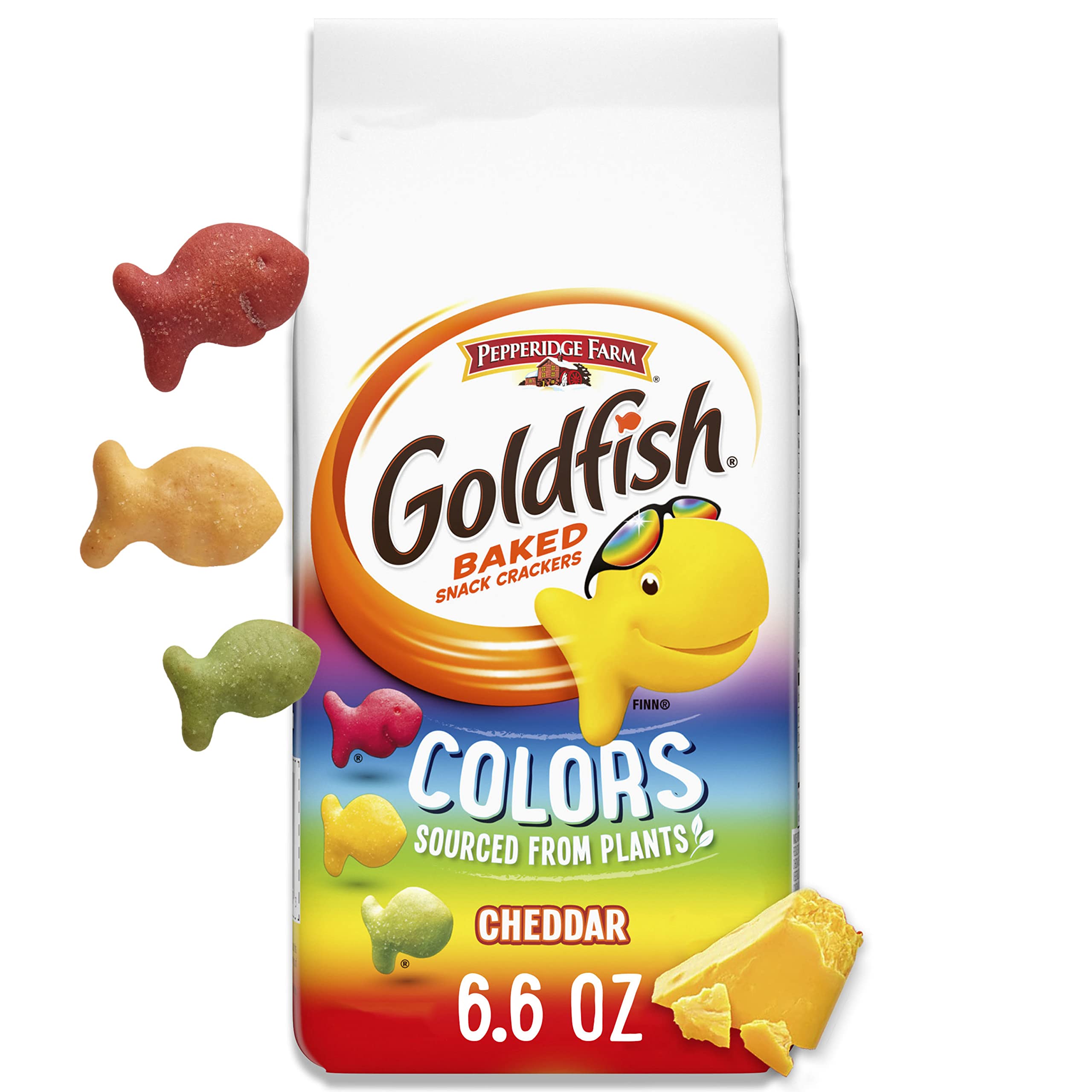 Buy Goldfish Colors Cheddar Cheese Crackers, Baked Snack Crackers, 6.6