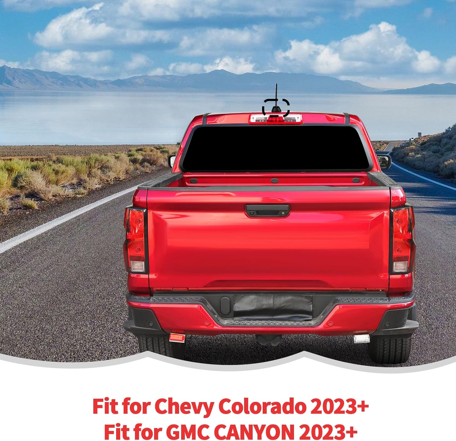 RT-TCZ Roof Antenna Cover Trim Decoration Exterior Accessories for Chevrolet Chevy Colorado 2023 2024 2025,for GMC Canyon 2023 2024 2025 (Black)