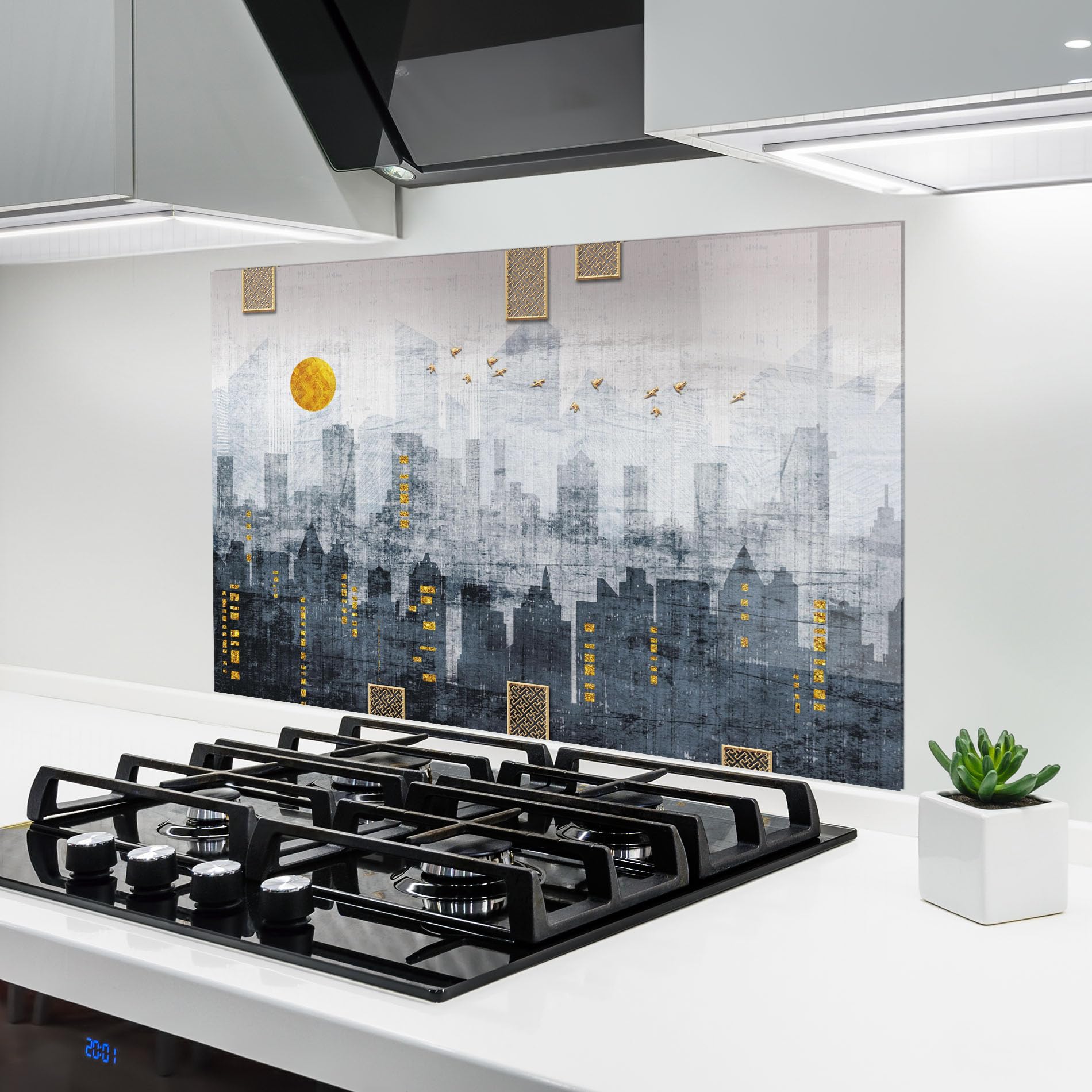 Crédence de cuisine en verre ARTHUB : finissez-en avec les taches sur vos murs de cuisine