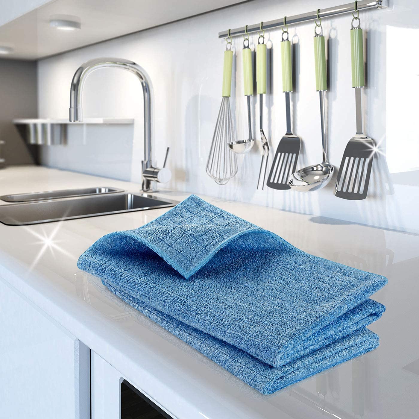 Sorbo Lot De 6 Chiffons De Nettoyage Extra Larges En Microfibre