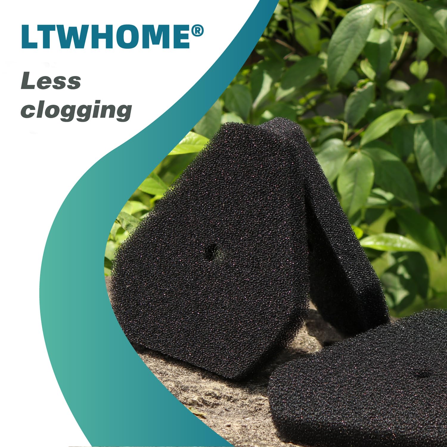 Wymienny filtr piankowy pasuje do Oase SwimSkim 50 i CWS Skimmer do stawu (opakowanie 12 szt.)