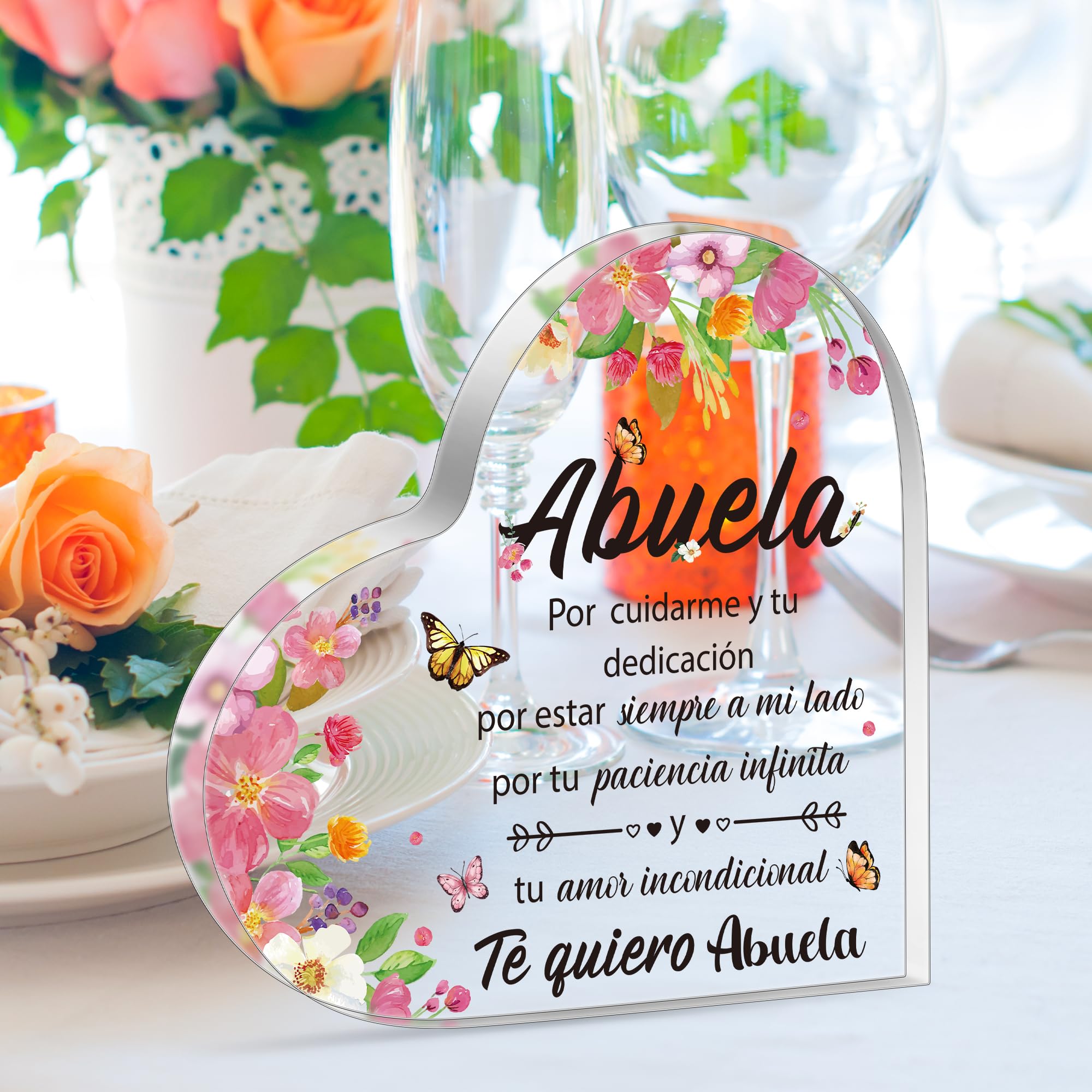 Hiipeenow Regalos De Nietos Para Abuela, Luz Nocturna Grabada 15 * 19CM, Regalos De Cumpleaños Del Día De La Madre Y Navidad Para Abuela, Nana, Grammy, Abuela
