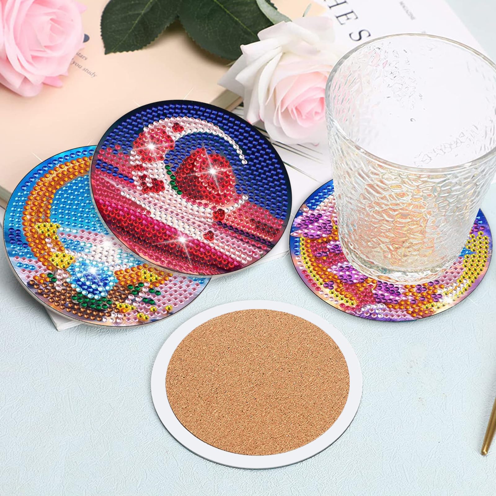 Kit Mosaïque Sous-verre Bambou Tagtight – Loisir Créatif Adulte Débutant – 1 Plateau + Carreaux De Céramique Et Verre