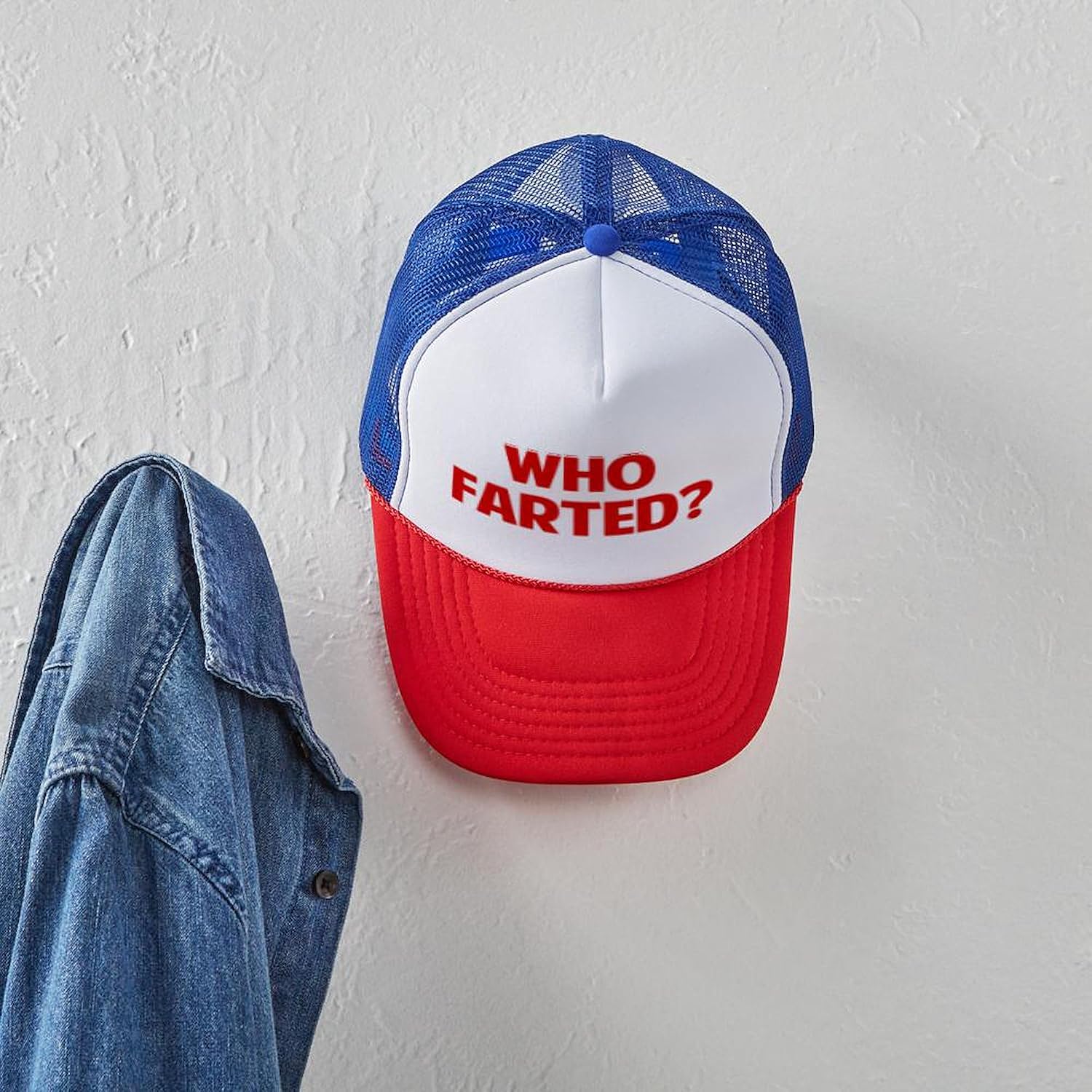 CafePress Who Farted Adjustable Snapback Trucker Hat