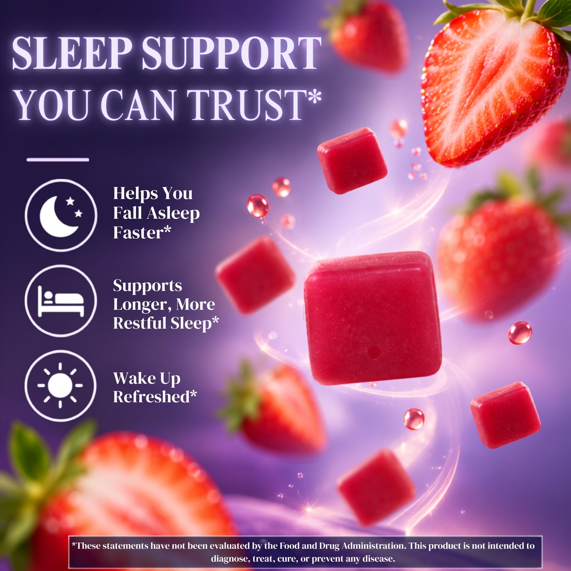 Vitamatic Sugar Free Melatonin 60 mg Per Serving - 60 Gummies, Gluten Free — Amazon image 3