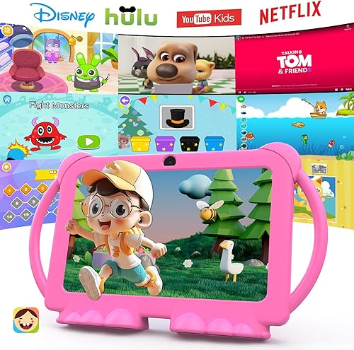 Miniatura 2 de PEICHENG Tableta para Niños de 7 Pulgadas Android 12.0 para Niños Pequeños, 4GB RAM 32GB ROM Bluetooth Pantalla IPS Control Parental Cámara Dual