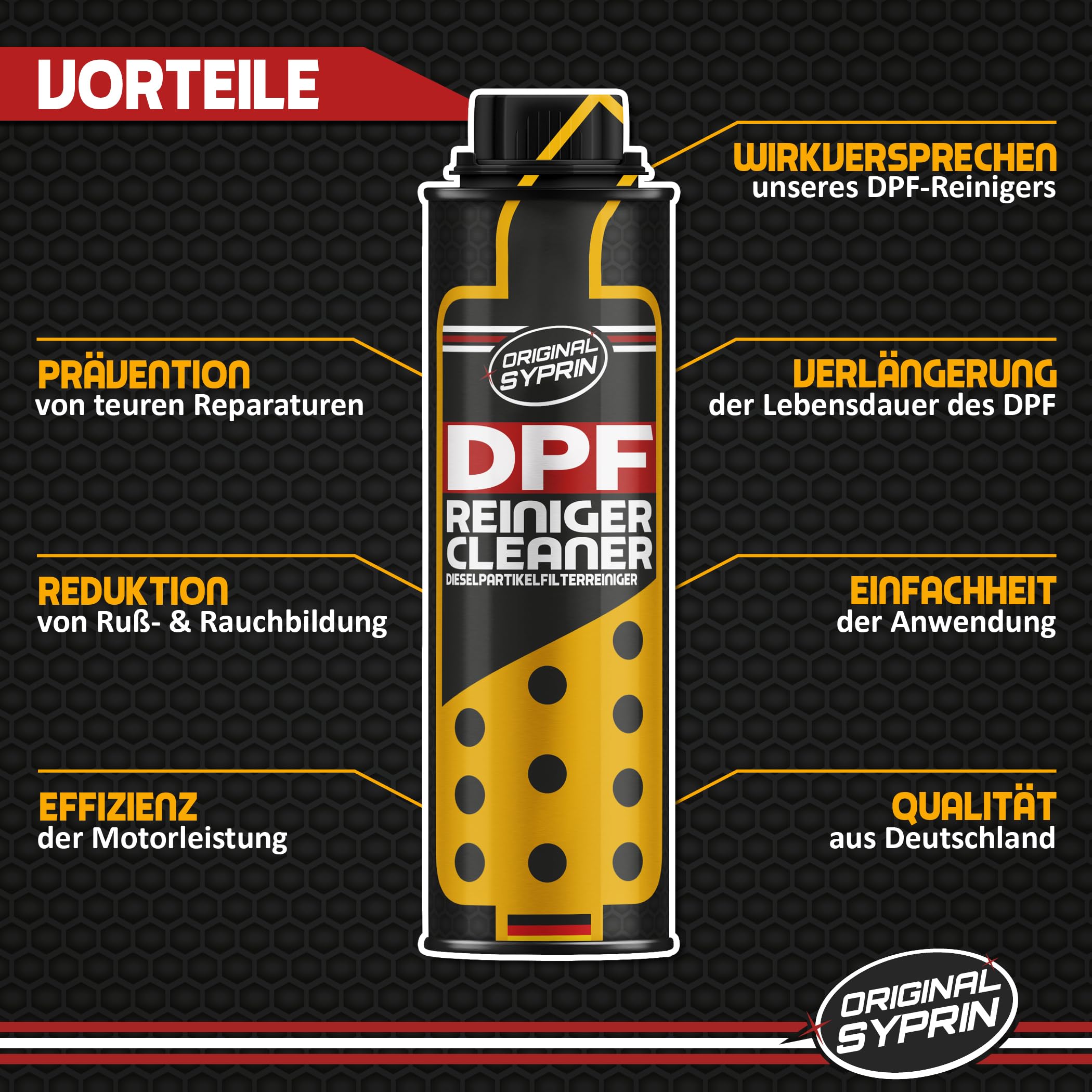 Originale Syprin DPF Detergente per filtro antiparticolato diesel I Additivo per la pulizia DPF I Detergente DPF diesel e protezione DPF I 300 ml - 2