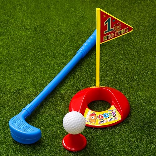 Miniatura 7 de Los palos de golf educativos plásticos fijan la herramienta de juego de deportes al aire libre interior al aire libre (color al azar)