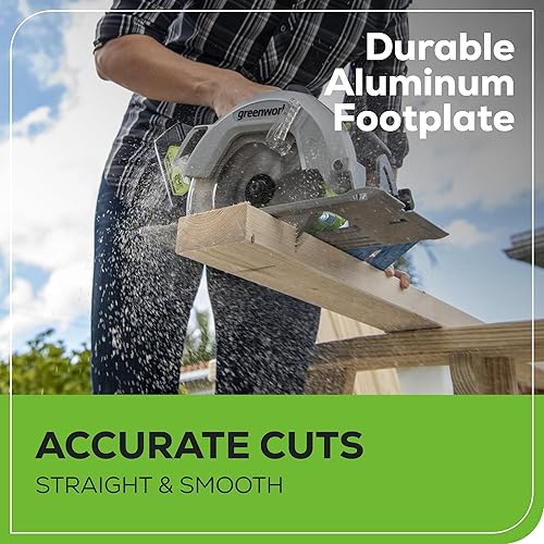 Miniatura 11 de Greenworks Kit combinado de taladro inalámbrico y sierra circular de 24 V, juego de herramientas eléctricas sin escobillas con taladro eléctrico de