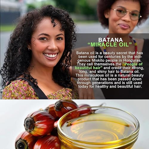 Miniatura 4 de ReliCo Aceite de batana para el crecimiento del cabello Dr. Sebi Organic  Aceite de batana 100% crudo de Honduras, puro natural para el grosor,