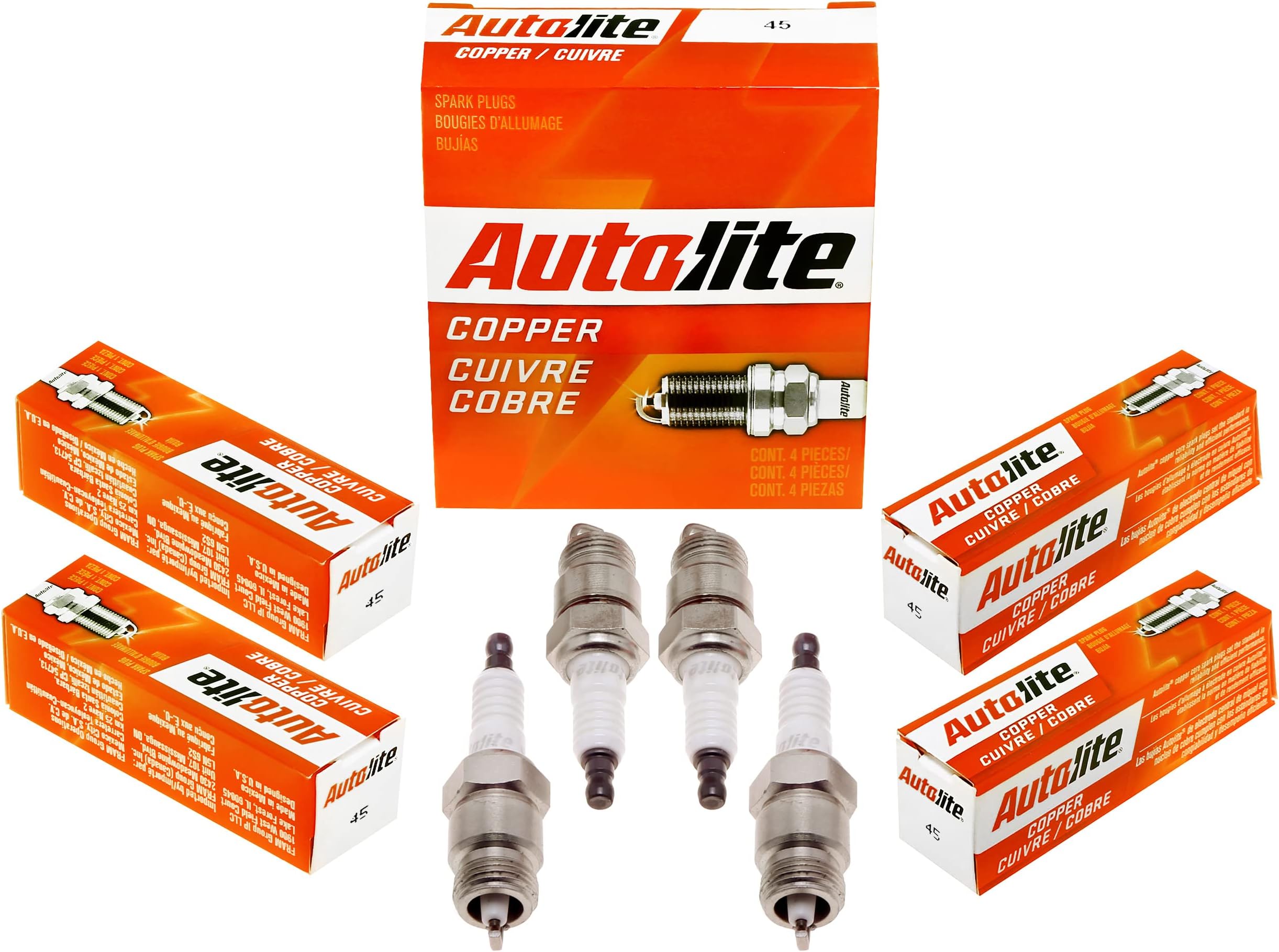 Autolite 45 Copper Resistor Automotive Replacement Spark