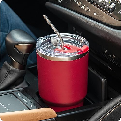 Miniatura 2 de Tapas de vaso de 30 onzas, tapas de repuesto para Yeti Rambler, Ozark Trail y más, sin BPA, vaso de 30 onzas, cubierta de taza (rojo)