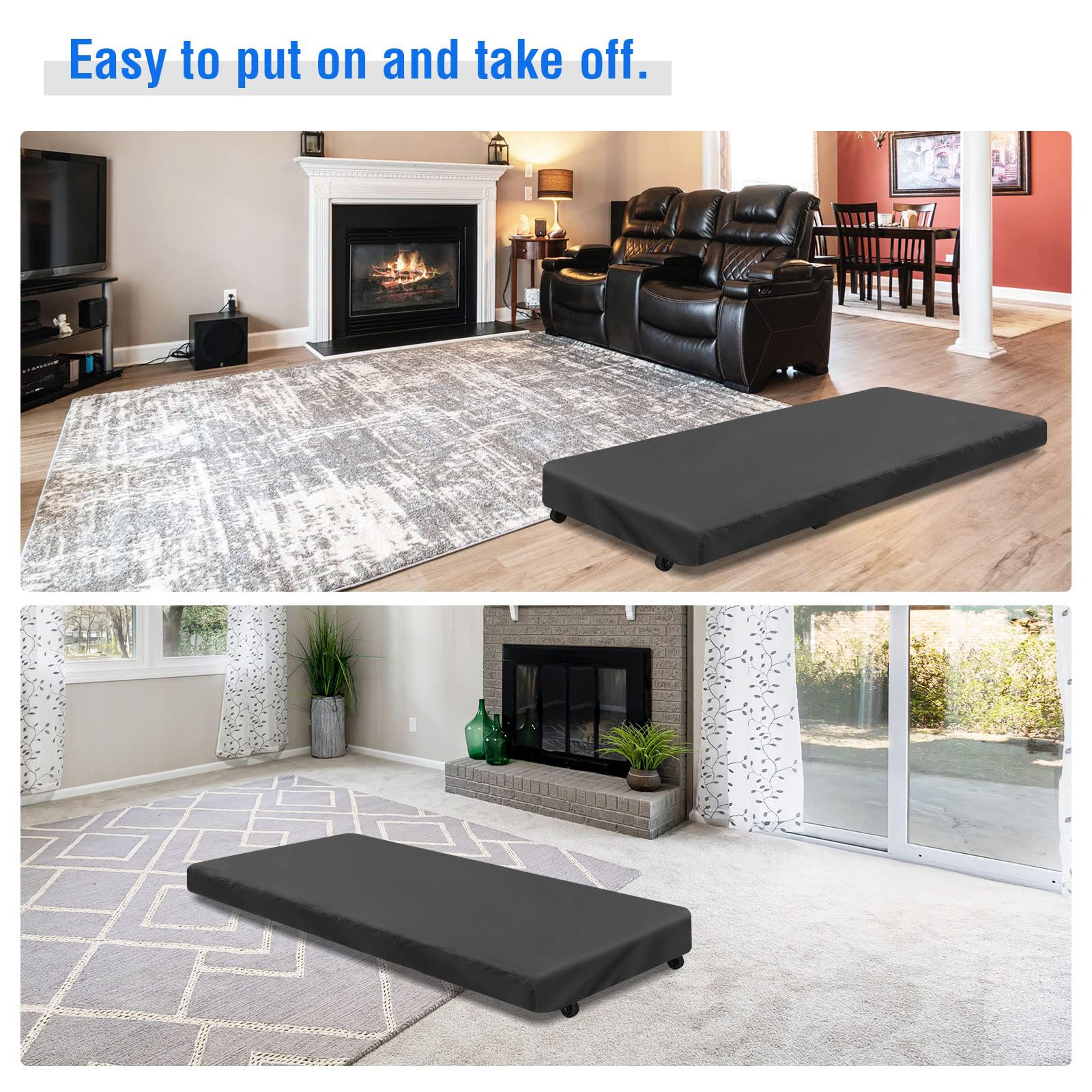 Housse De Protection Pour Tapis De Course - 200x95x150 Cm - Taffetas Polyester étanche Et Anti-poussière - Intérieur/Extérieur