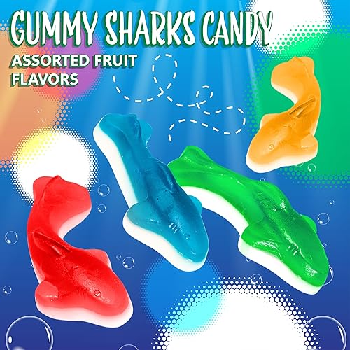 Miniatura 5 de Surtido de caramelos de gomitas de tiburones sin gluten bolsa de 1 libra