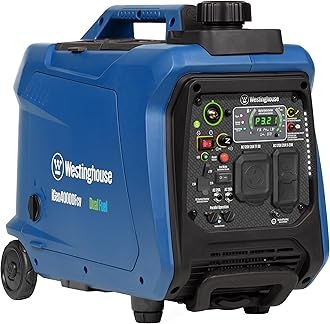 Westinghouse 4000 Peak Watt Super Quiet Dual Fuel Portable Inverter Generator, Wheel & Handle Kit, Gas & Propane Powered, RV Ready, CO Sensor, Parallel Capable