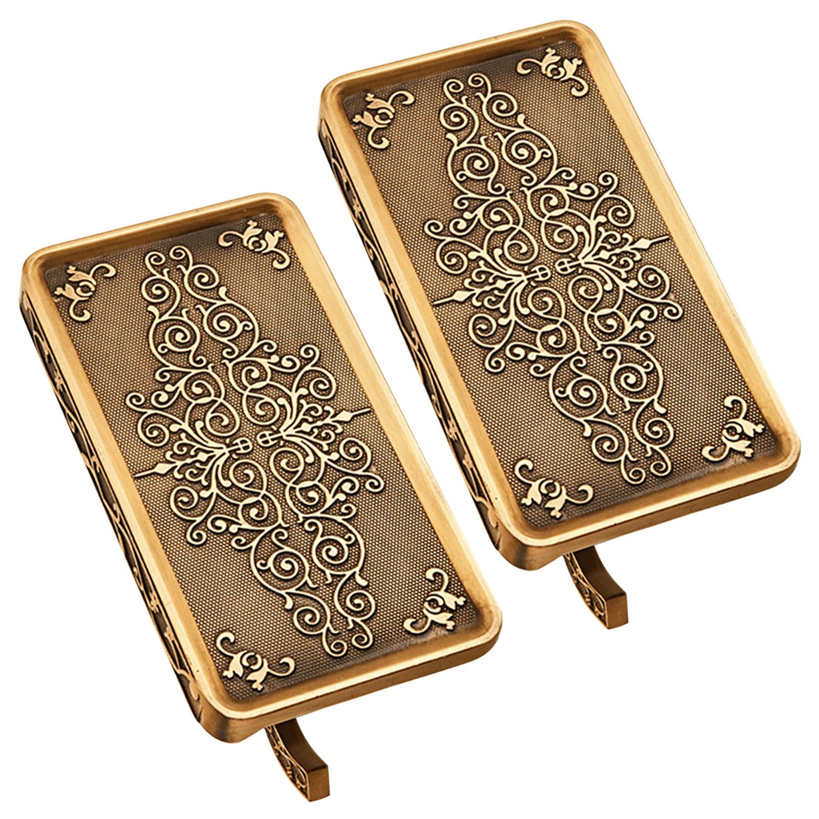 Angoily 2 Unidades Portarrollos de Pared Vintage con Estante y Ganchos para