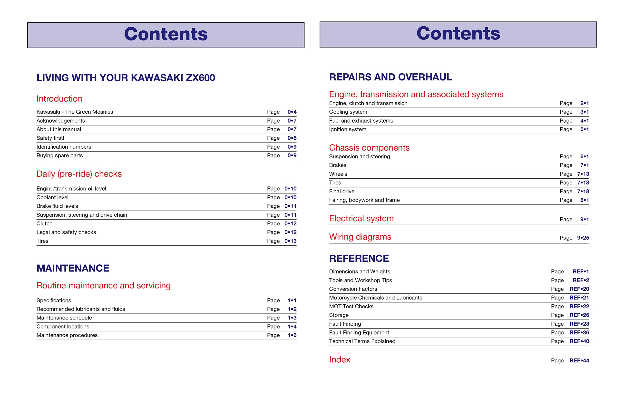 Kawasaki ZX600 (ZZ-R600 & Ninja ZX-6) '90 to '06 (Haynes Service & Repair Manual) - Image 4