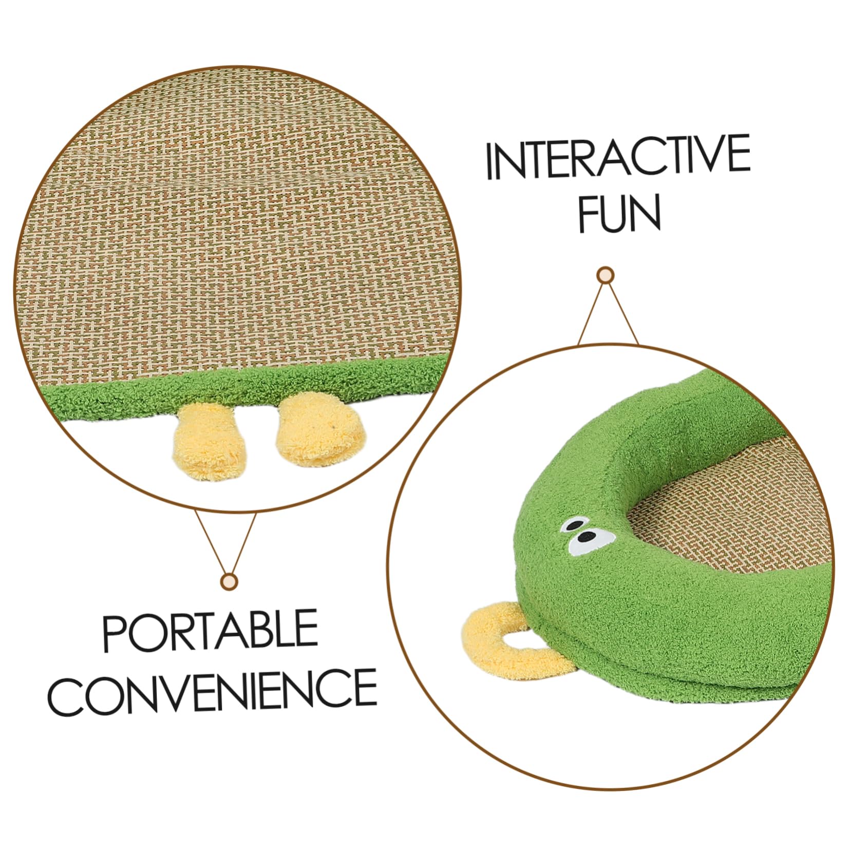 Mipcase Tappetino Refrigerante per Cani in Rattan Cuscino Verde | Intreccio Artigianale Traspirante, Portatile per Casa e Viaggio, per L'estate