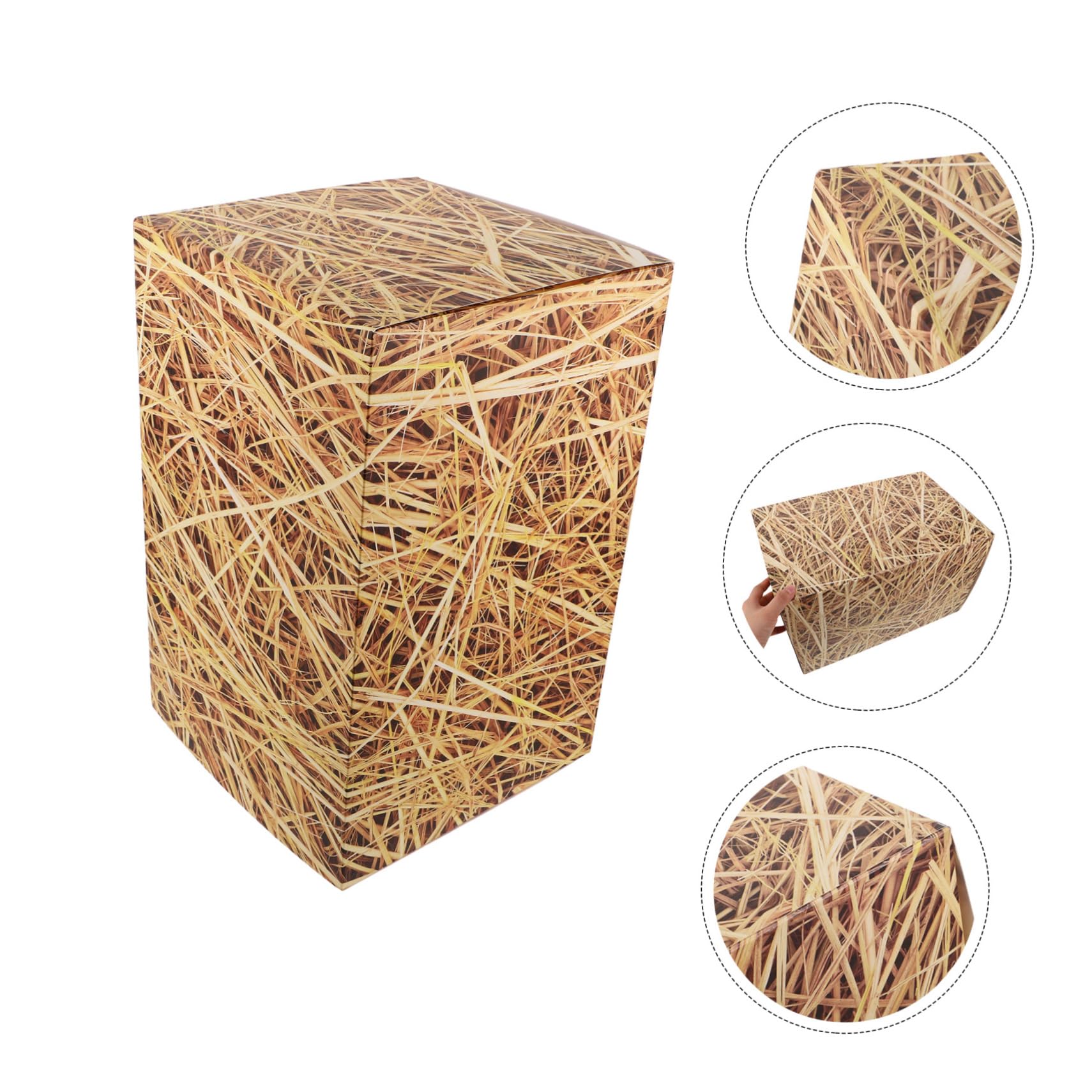 ABOOFAN 4 Pezzi Decorazione Balle Western Cowboy per Feste Tema Country Scenografia Sicura e Portatile per Halloween e Giardino