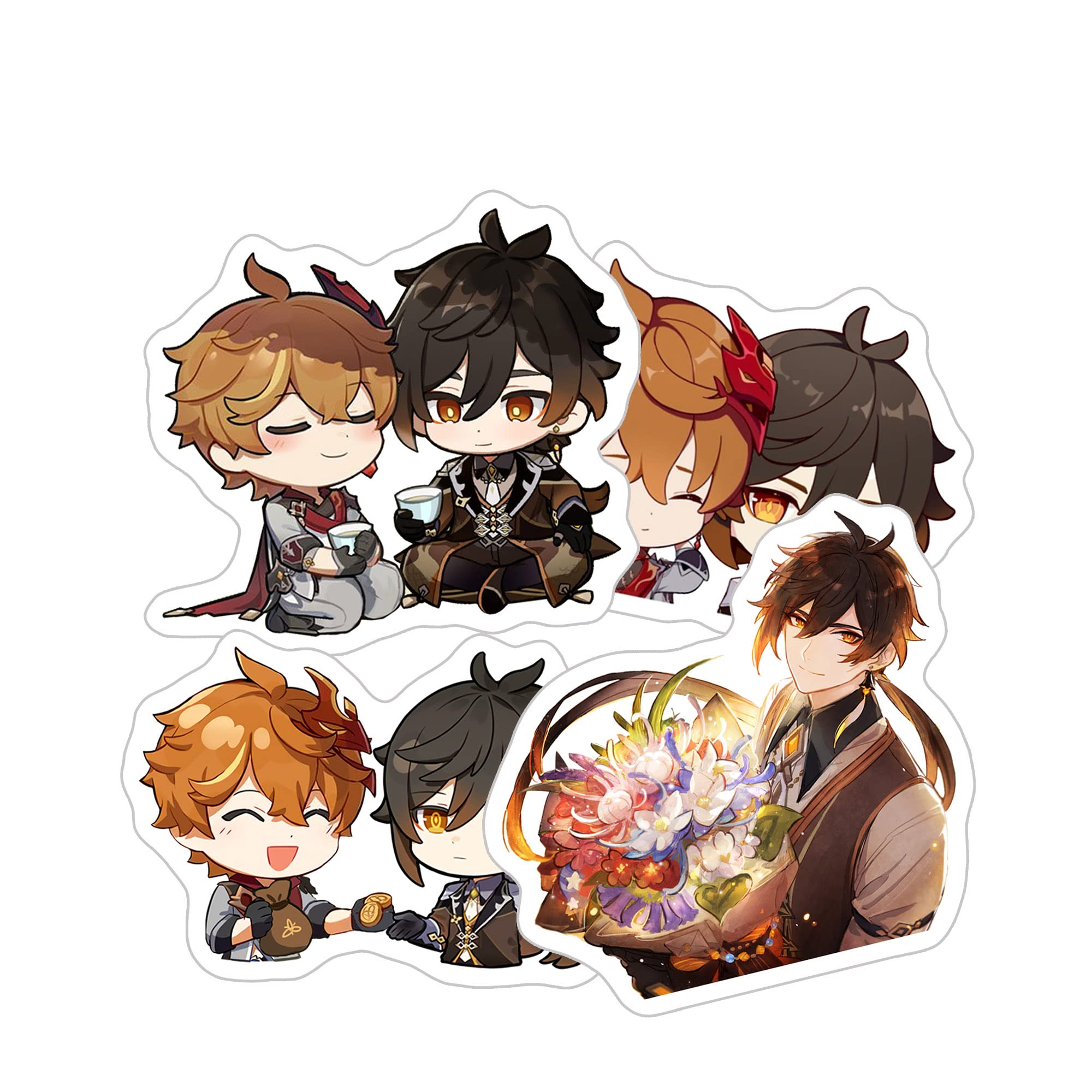 Amazon.com: Genshin Impact Zhongli Funny Friends Pack 4Pcs Stickers for  Water Bottles, Phone, Laptop, Skateboard, Car : Electronics