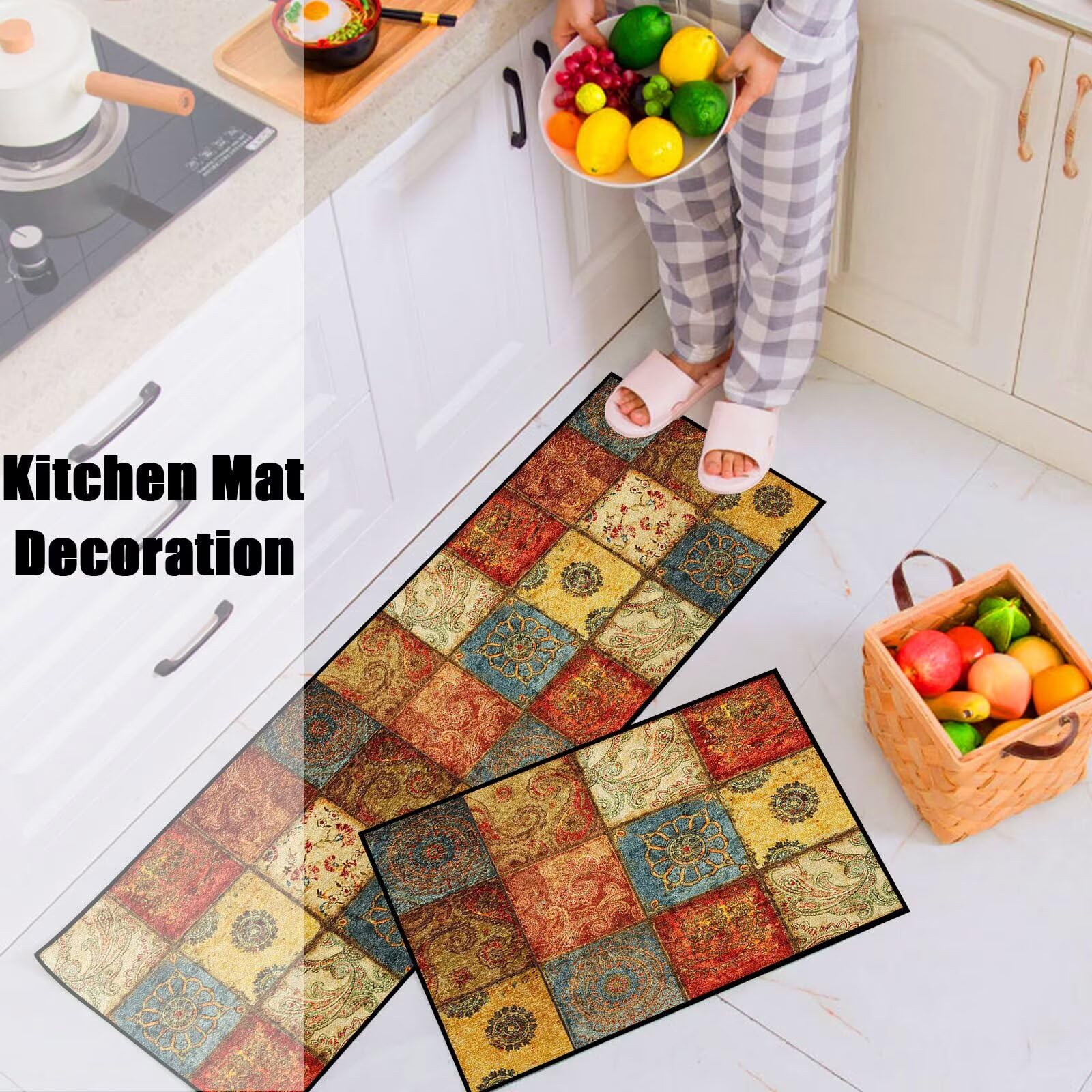 Ufamiluk Tapis Cuisine Long 40x300 Cm – Antidérapant, Lavable, Design Moderne Pour Couloir, Cuisine & Salon