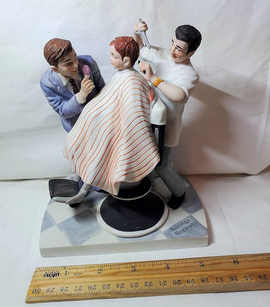 Amazon.co.jp: ノーマン・ロックウェル はじめての散髪 KNR010 JAN