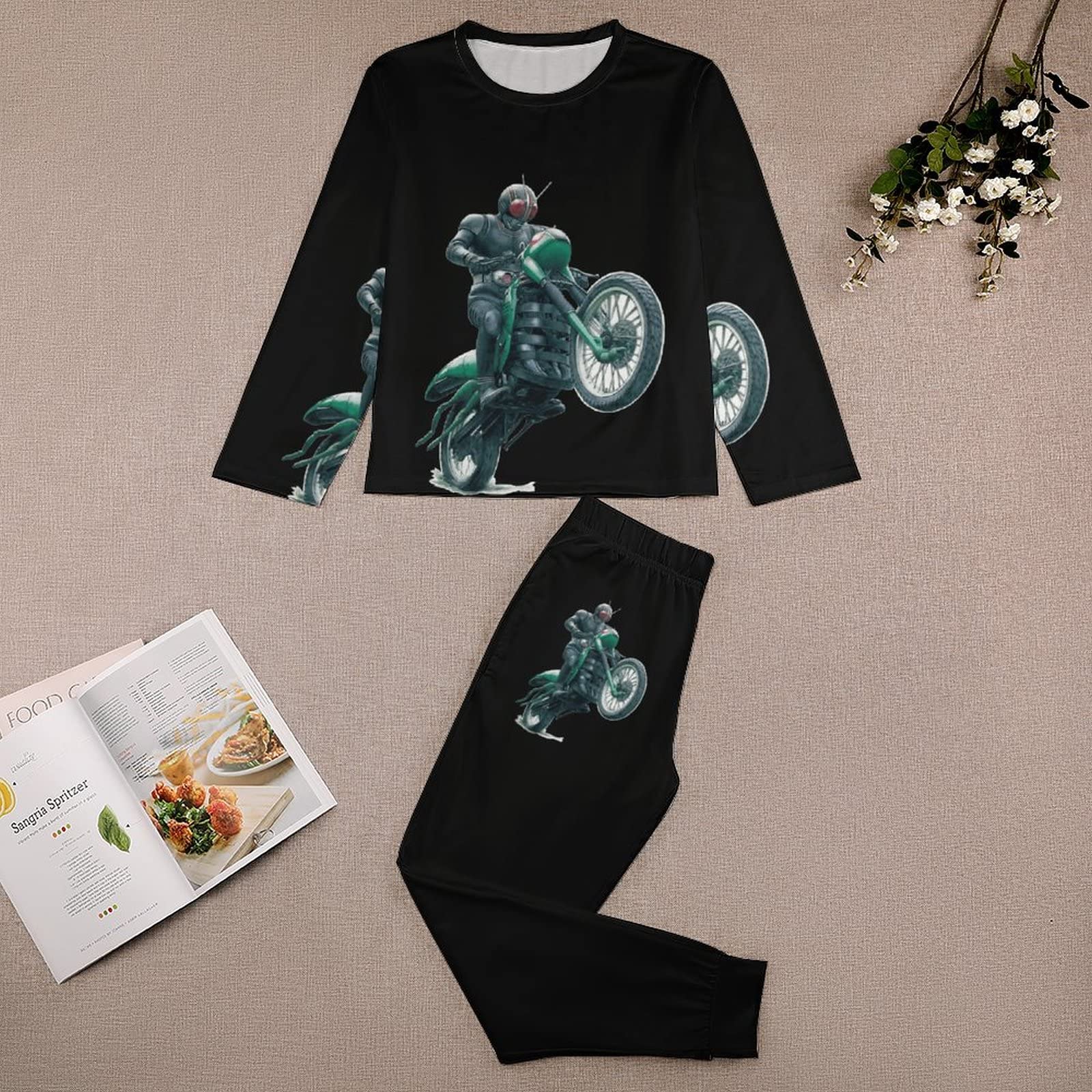 Amazon.co.jp: パジャマ 子供服 上下セット 仮面ライダーBLACK 長袖T 