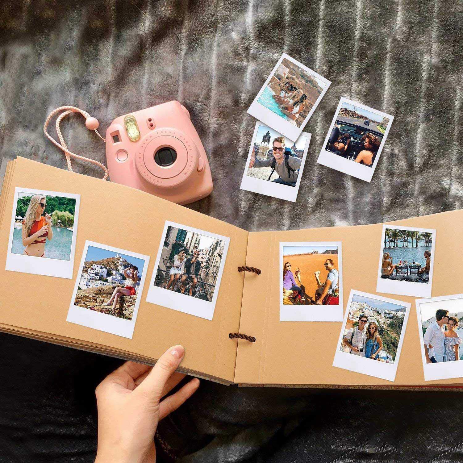 Album fotografici e Scrapbooking, Brown 29x19cm 40-Page Photo Album Scrapbook