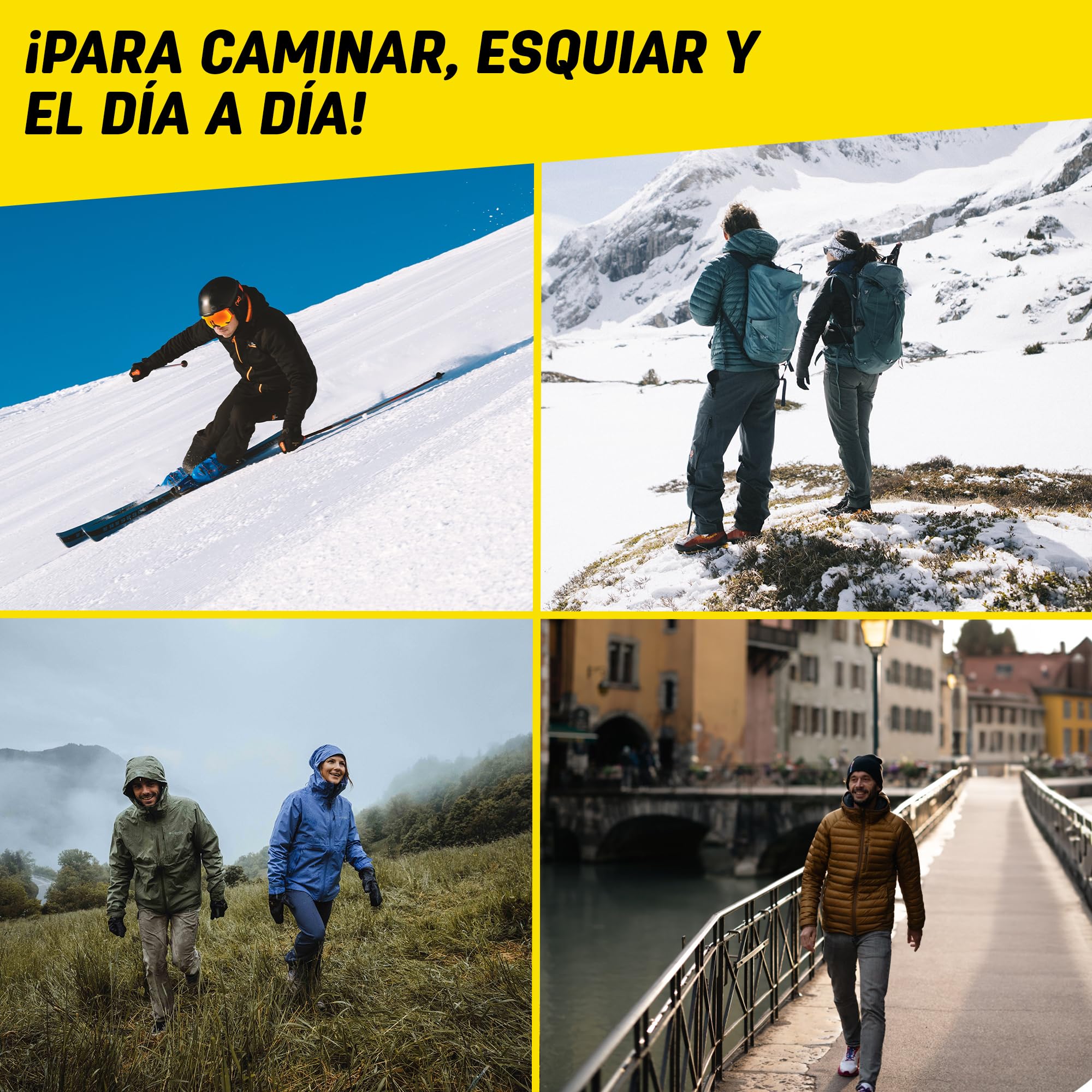 Sidas Plantillas de lana merina, Winter 3D, para esquí y actividades invernales, plantillas aislantes y cómodas (39-41)