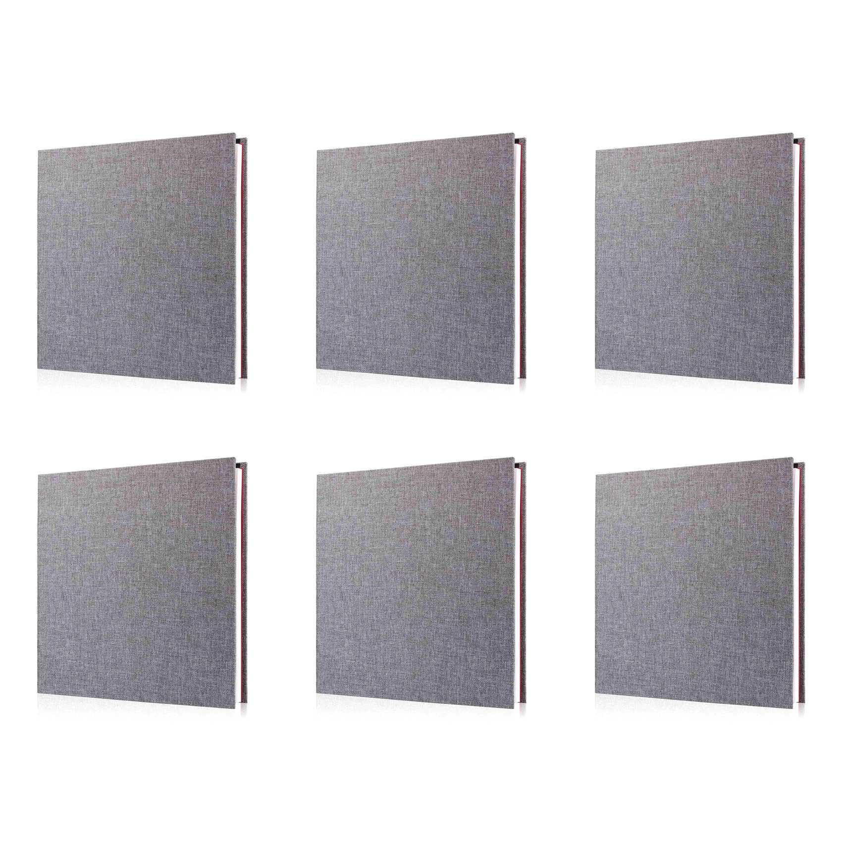 Hndhbfgrt 6X Photo Album Scrapbook Linen Art DIY Memory Book Thick Pages with Protective Film Save Images Permanently