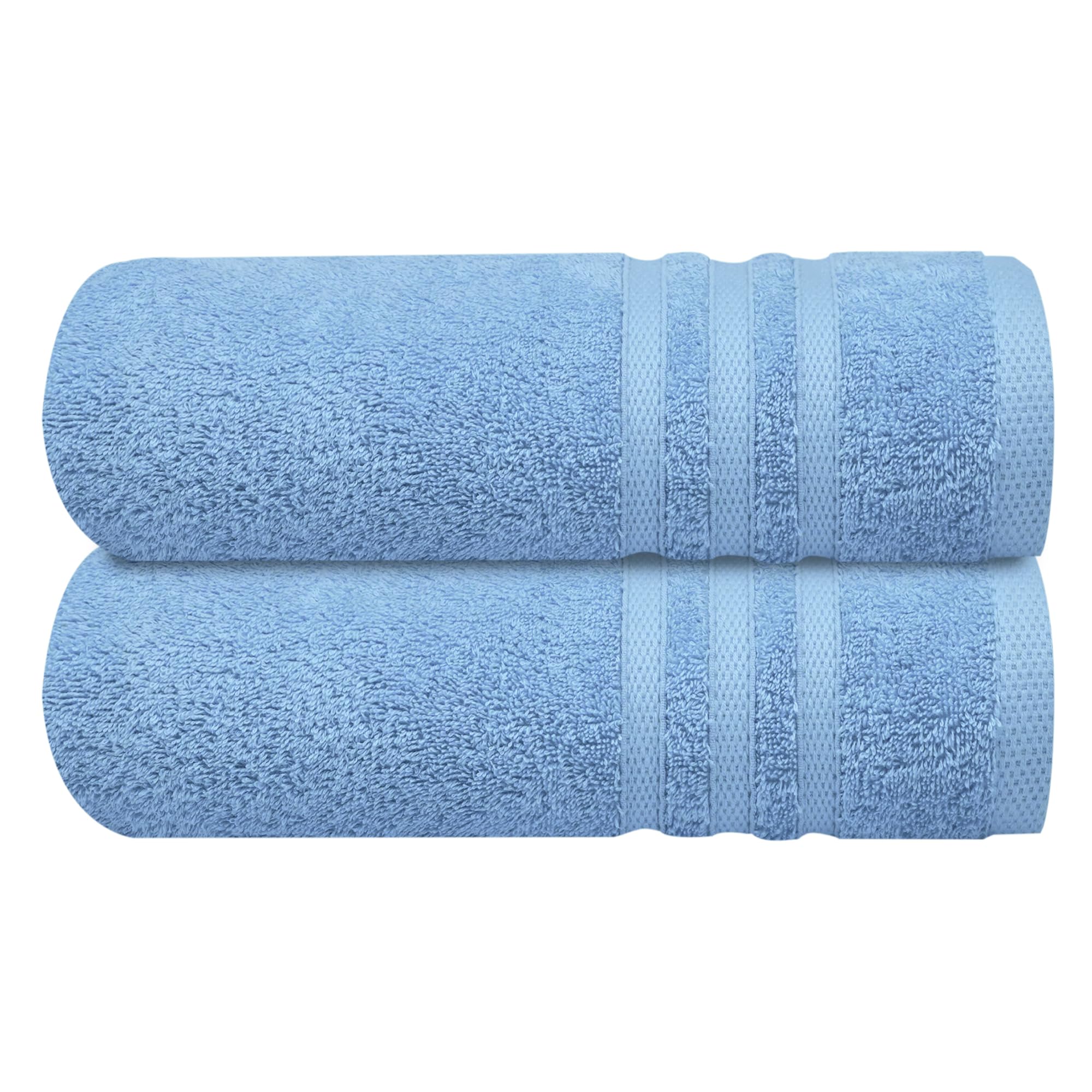 Infinitee Xclusives Turkish Towels (Elegant Blue, 2 Pieces, Bath Towel Set)