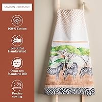 Vista 176 de Maison d' Hermine Delantal 100% de algodón para mujeres con bolsillo de cocina delantal de chef para hombres, decoración de Pascua