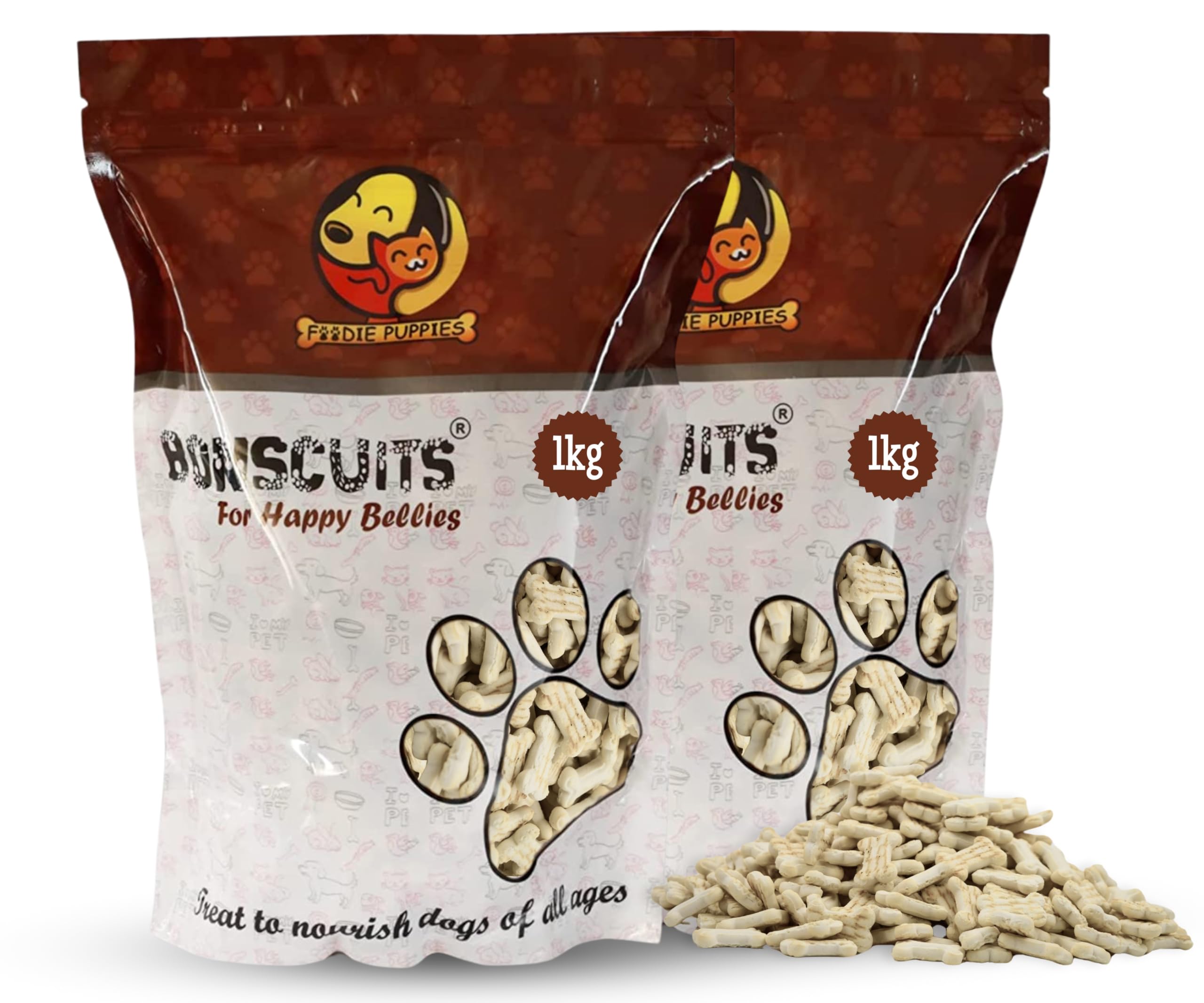 Foodie Puppies Freshly Baked Milky Flavor Puppy Bone Biscuits for Street Dogs & Puppies - (2kg) Crunchy Texture 100% Natural & Digestible, Enriched with Vitamins & Minerals | Promotes Dental Health (B088QFYH8M) Amazon Price History, Amazon Price Tracker