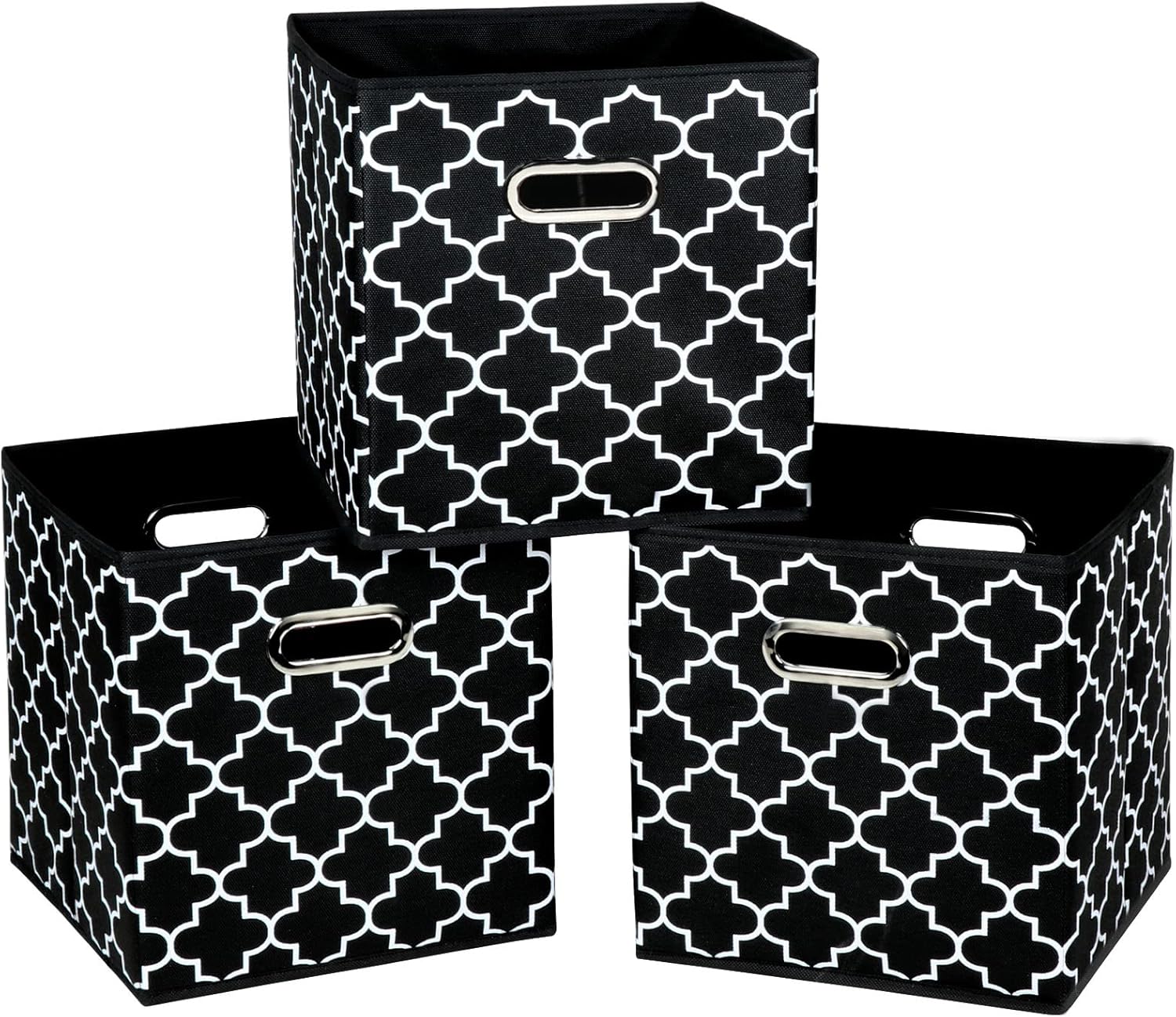 SEVENDOME Fabric Cloth Storage Bins,Fabric Cube Organizer with Dual Handles